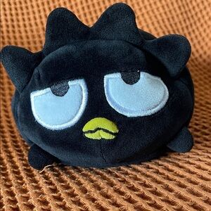 Badtz-Maru Black Plush Toy with Black and Yellow Details